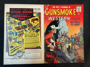 GUNSMOKE WESTERN #39 COVER ONLY 1957