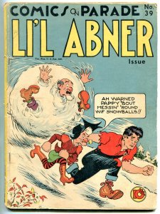 Comics on Parade #39 1942- LI'L ABNER- Al Capp Golden Age VG-