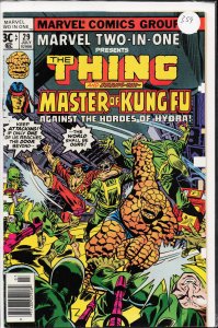 Marvel Two-in-One #29 35-Cent Cover (1977) The Thing