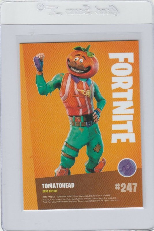 Fortnite Tomatohead 247 Epic Outfit Panini 2019 trading card series 1