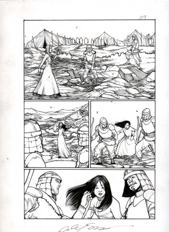 Mulan One Shot page 29  Published art by ALEX SANCHEZ Disney