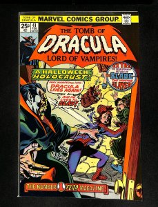 Tomb Of Dracula #41 the Return of Blade!