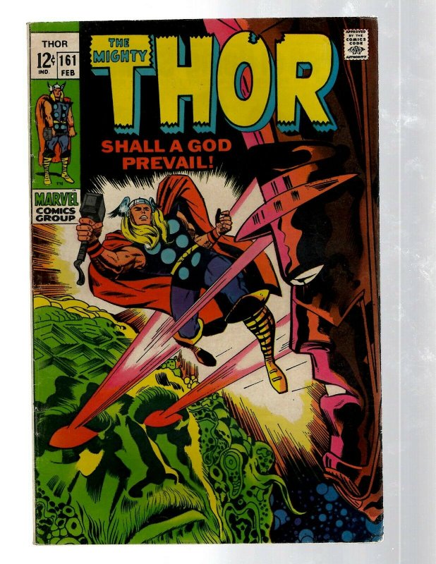 Mighty Thor # 161 FN/VF Marvel Comic Book Loki Odin Asgard Sif Avengers Hulk RB8