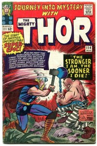 JOURNEY INTO MYSTERY #114 comic book 1965-THOR-1st ABSORBING MAN KIRBY VG/F