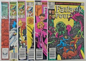 *Fantastic Four (Marvel) #256vf, 257fn, 258fn, 259fn, 261vf, 262vf