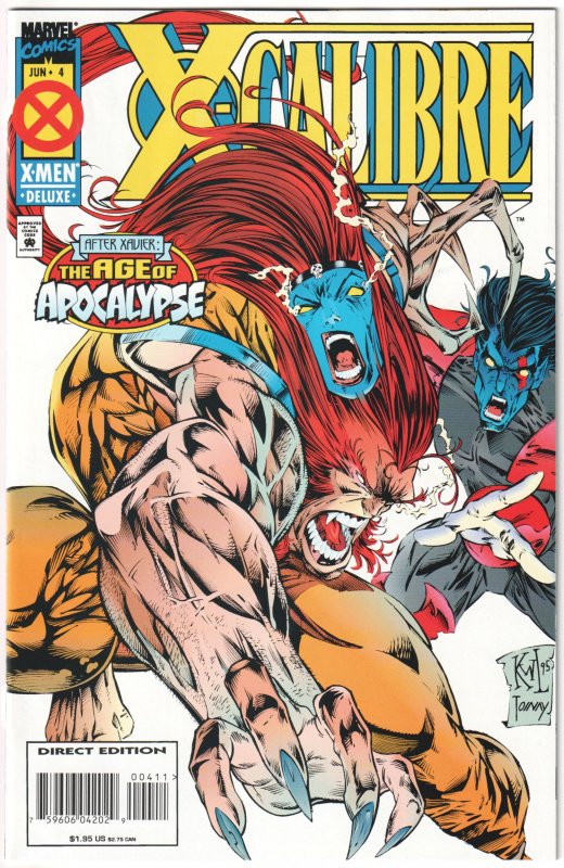 X-Calibre #1, 2, 3, 4 (1995) Complete set!