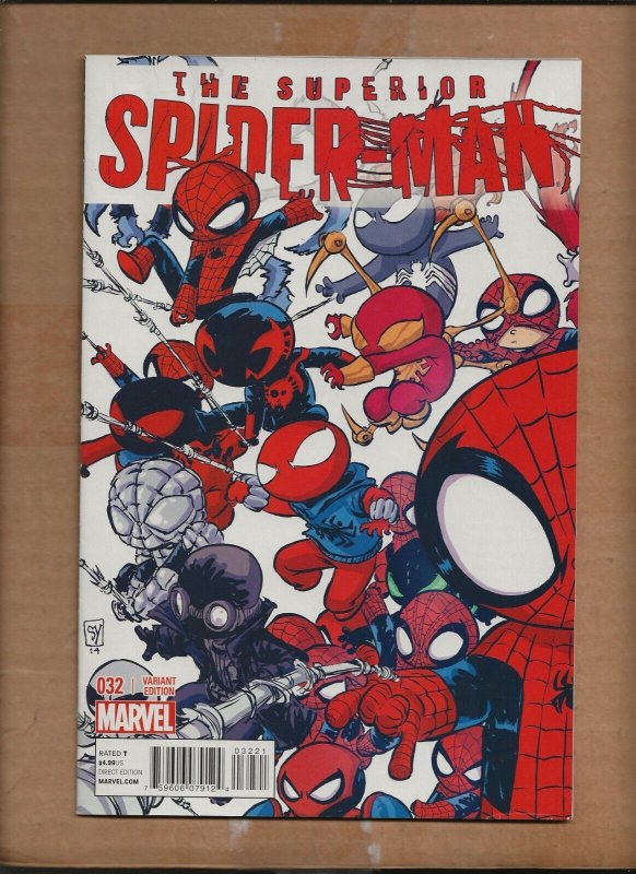 SUPERIOR SPIDER-MAN #32  SKOTTIE YOUNG  VARIANT COVER   MARVEL 