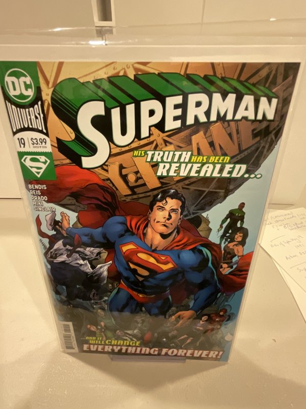 Superman #19  2020  9.0 (our highest grade)  Bendis!