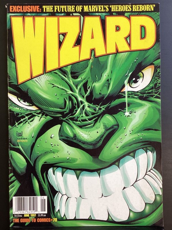 Wizard Magazine #70 Hulk Heroes Reborn Jeff Loeb Batman & Robin film 1997