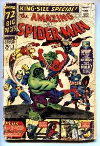 AMAZING SPIDER-MAN ANNUAL #3 comic book 1965 HULK  avengers crossover