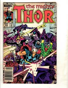 11 The Mighty Thor Marvel Comics # 347 349 350 351 352 353 356 357 372 + J334