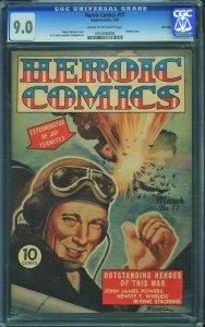 Heroic Comics #17 (Eastern Color, 1943) CGC 9.0