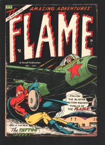 The Flame #5 (#1) First issue-Ajax-1954-First issue-First appearance of the n...