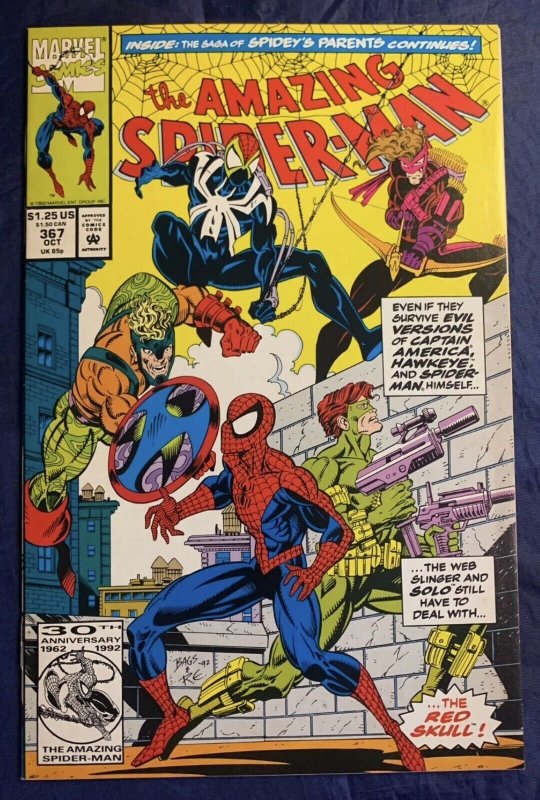 AMAZING SPIDER-MAN #367 NM MARVEL COMICS 1992 ASM