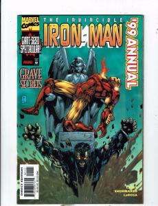 Lot of 4 The Invincible Iron Man Annual Marvel Comic Books #'98 '99 '00 '01 AH6