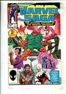 THE MARVEL SAGA: OFFICIAL HISTORY OF THE MARVEL UNIVERSE #1 (8.5) 1985