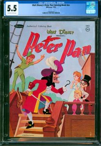 Peter Pan Coloring Book Whitman 1952 CGC 5.5