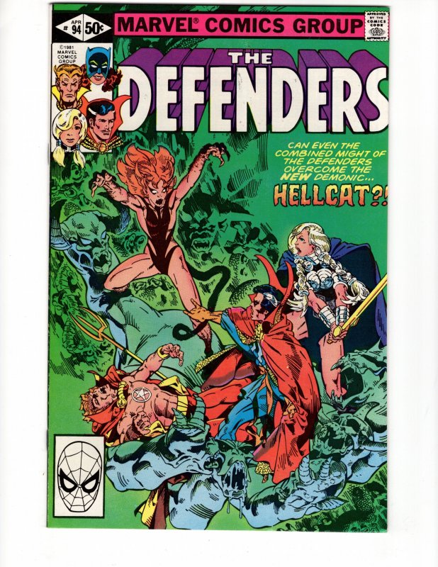 The Defenders #94 Dr Strange! Valkrie! Hellcat! Bronze MARVEL