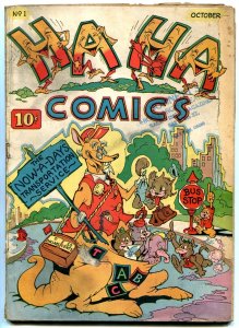 Ha Ha Comics #1 1943- Golden Age Funny Animals- G