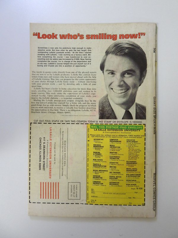 Giant-Size Spider-Man #6 (1975) FN/VF condition