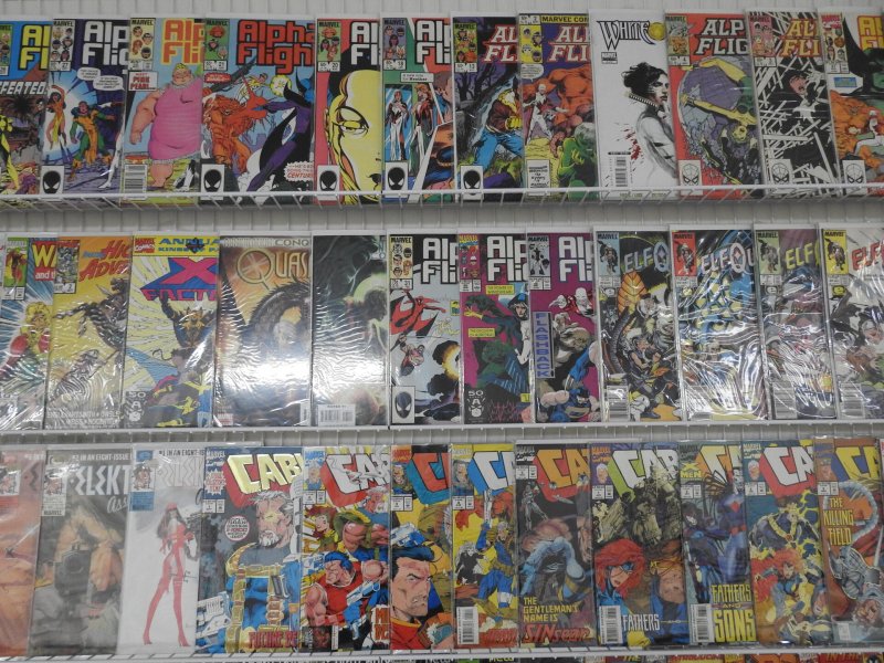 Huge Lot of 150+ Comics W/ Cable, Doom, Human Torch Avg. VF- Condition.