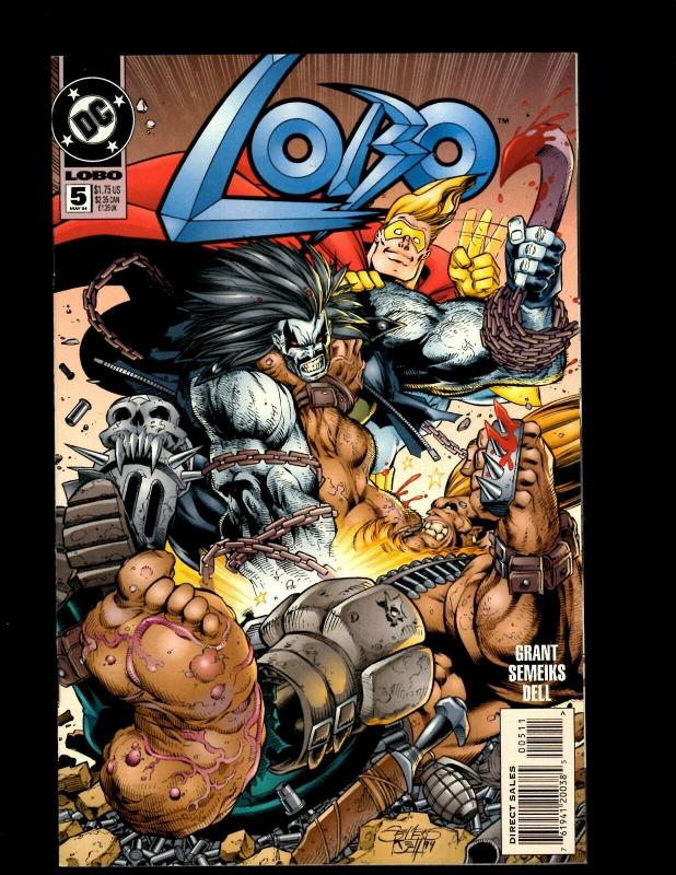 Lot of 12 Lobo DC Comic Books #1 2 3 4 5 7 8 9 0 10 11 12 J407