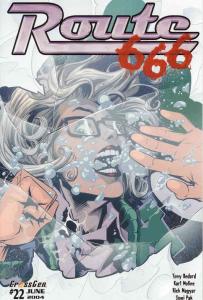 Route 666 #22 VF ; CrossGen | Tony Bedard Last Issue Drowning Cover