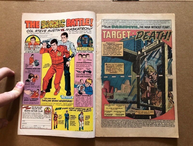 DAREDEVIL #97 and the Black Widow vs Dark Messiah & #141 3rd App of Bullseye!!