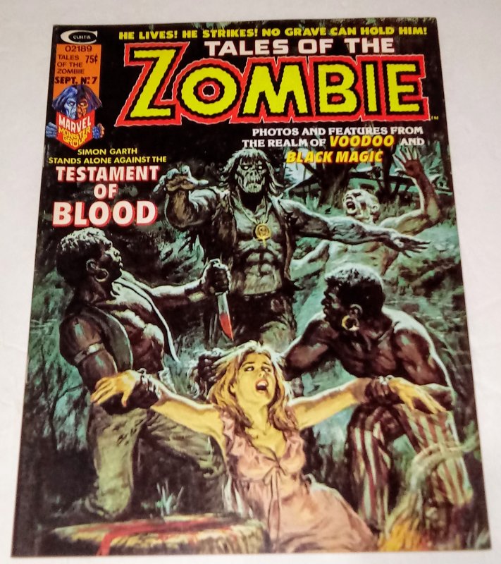 Tales of The Zombie #7 Bronze Age Horror Magazine Marvel Comics