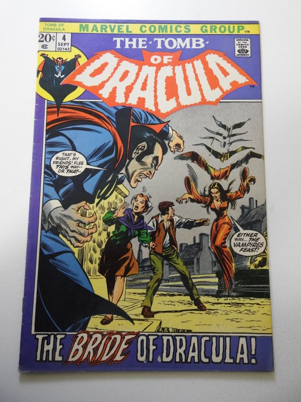 Tomb of Dracula #4 (1972) FN- Condition