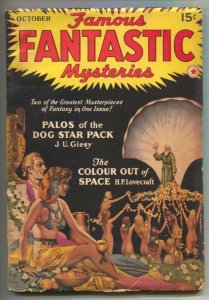 Famous Fantastic Mysteries 1/1941--Virgil Finlay nude women cover-Spicy!!-H.P... 