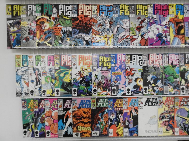 Huge Lot 200+ Comics W/ Punisher and Alpha Flight! Avg FN/VF Condition!