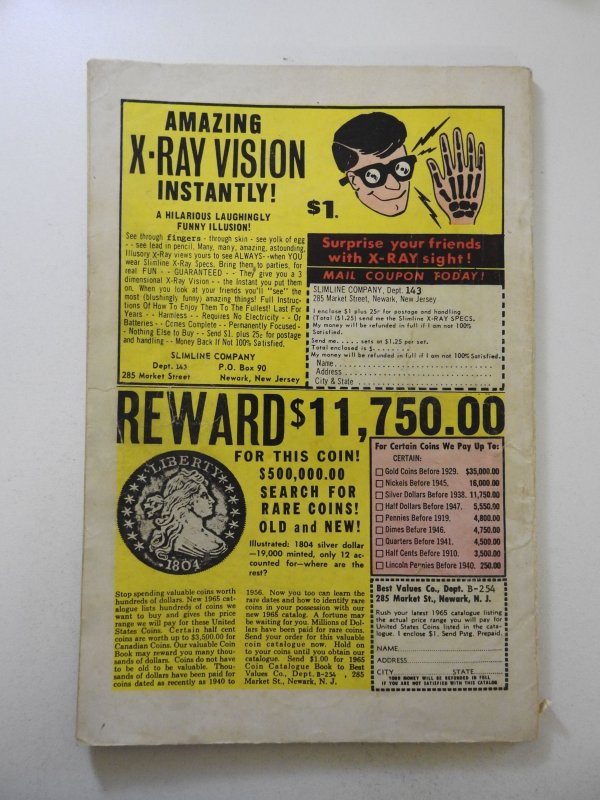 Fantastic Four Annual #3 (1965) FR/GD Condition 4 in spine split