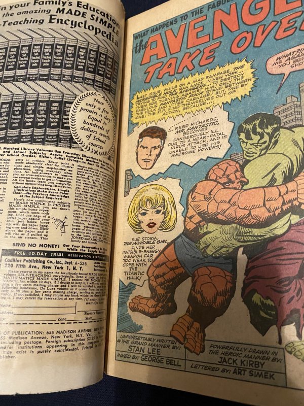 Fantastic Four #26 (1964)avegers, DD and the hull