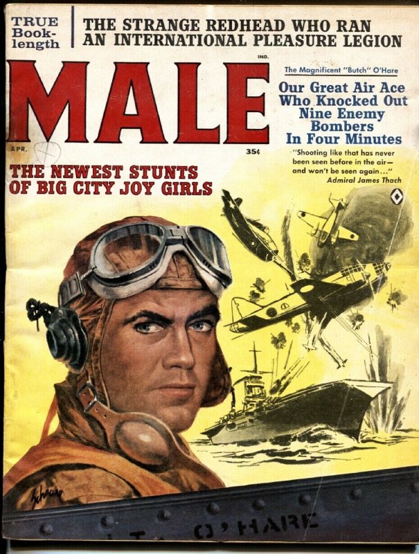 Male 4/1962-Atlas-pulp-WWII-Cheesecake-Space