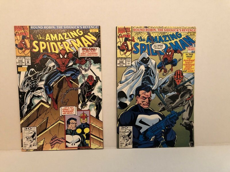 Amazing Spider-Man #352- 356 Lot Of 5