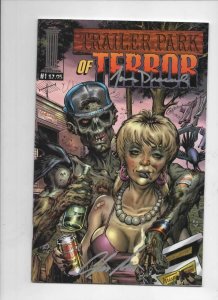 TRAILER PARK OF TERROR #1, NM, Zombies, Signed Dracoules Horror 2003