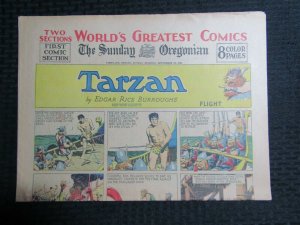 1935 Sept 29 Sunday Oregonian WORLDS GREATEST COMICS Tarzan 8pg FN 6.0