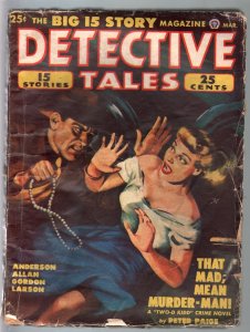 Detective Tales 3/1949-Popular-blonde babe cover-Peter Paige-Talmage Powell-VG