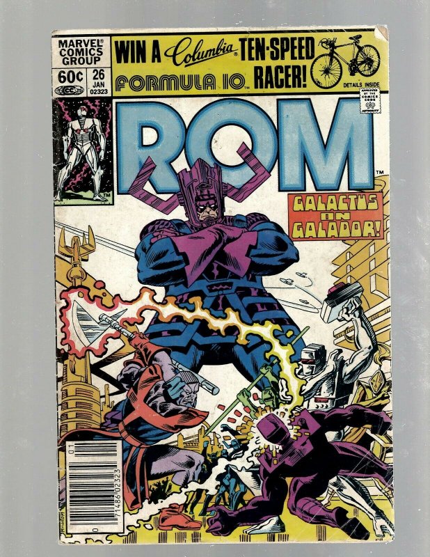 Lot of 14 ROM Marvel Comic Books #24 26 28 31 34 35 36 37 38 39 42 43 44 45 SB4