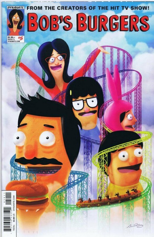 Bobs Burgers Vol 2 #5 2015 Dynamite Comics Damon Wong Amusement Park Cover