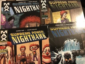 Supreme Power: Nighthawk #3, 4, 5, 6 run : Marvel MAX 2006 VF/NM; Steve Dillon