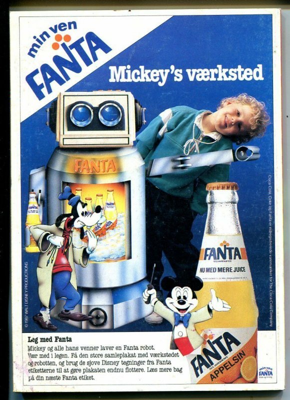 Onkel Joakim #6 1987-Disney-Danish-Uncle Scrooge-Carl Barks-Mickey Mouse-VG