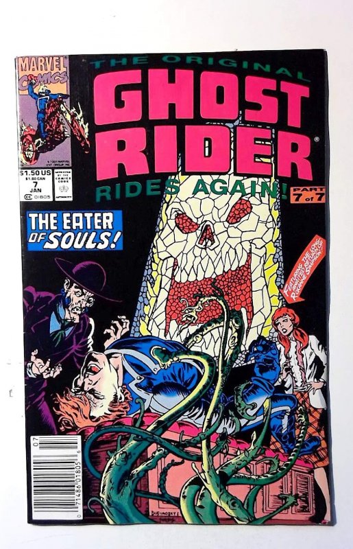 Original Ghost Rider Rides Again #7 (1992) Marvel Newsstand 1st Print Comic Book