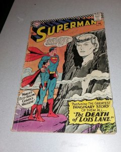 Superman #194 The Death of Lois Lane 1967 DC comics silver age action adventure