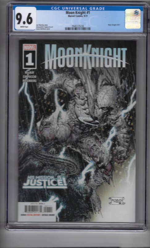 Moon Knight #1 Steve McNiven Variant (2021) CGC Graded 9.6