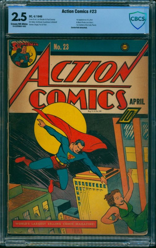 Action Comics #23 CBCS GD+ 2.5 Superman!