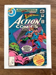 Action Comics # 491 VG- Whitman Variant DC Comic Book Braniac Hawkman 17 J837