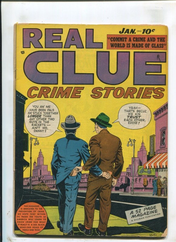 Real Clue Crime Stories #11 - Dan Zolnerowich Cover (4.0) 1949