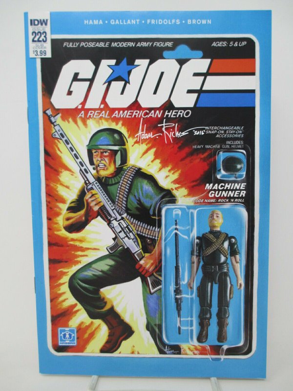 G.I. Joe: A Real American Hero #223 ~ Subscription Cover Signed by Adam Riches